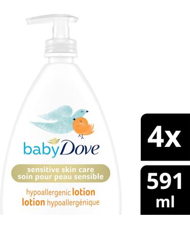 Baby Dove Baby Lotion for sensitive skin care Fragrance Free Moisture hypoallergenic body lotion 591ml (Pack of 4) 591 ml (Pack of 4) - Buy Online on GoSupps.com