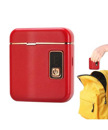 Auto Nail Clippers 3 Modes Adjustable Electric Nail Clippers for Seniors - Safety Fingernail Trimmer & Cutter Lighted Quiet Nail Scissors with Storage for Home Use Red