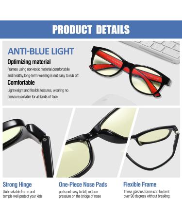 DUCO Kids Blue Light Blocking Glasses for Boys and Girls - Cute Computer and Gaming Eyewear for Children K015 - Buy Online on GoSupps.com