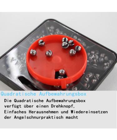 Premium Fishing Lye Set - 160 Lead Grain Weights with Storage Box | 7 Sizes for Versatile Angling | Removable Lead Shot for Optimal Performance - Buy Online on GoSupps.com