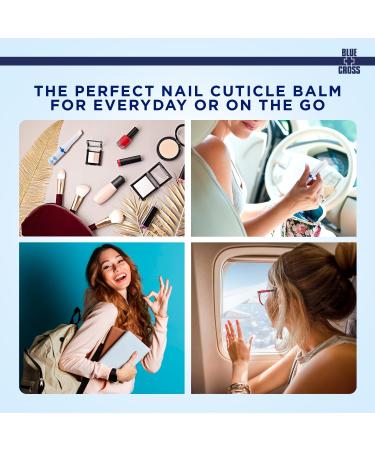Blue Cross Nourishing Cuticle Softener Oil Balm Stick - Travel Size with Sunflower & Grape Seed Oil Condition Dry Cuticles - 0.05oz/1.4g - Buy Online on GoSupps.com