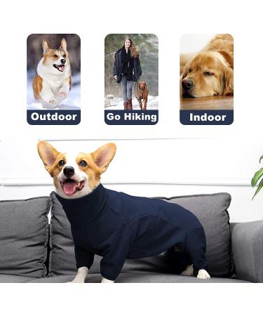 ROZKITCH Dog Winter Fleece Pullover Jacket in Dark Blue - XXL Chest Girth-29.5in - Buy Online on GoSupps.com