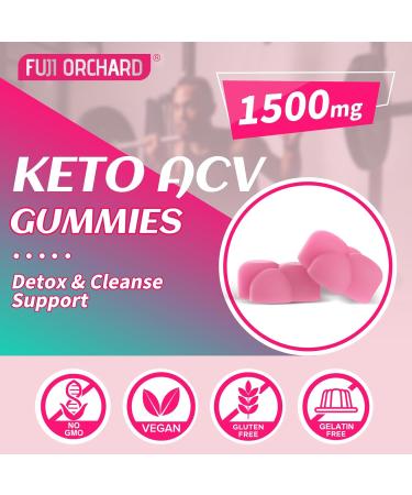 Buy Apple Cider Vinegar Gummies 1500mg Keto ACV with Pomegranate & Beet Low Sugar Vegan Detox Gummies - 60 Count - Buy Online on GoSupps.com