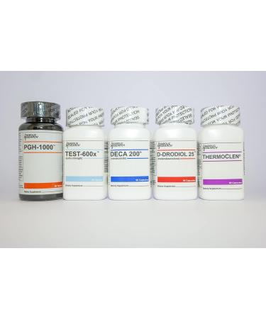 Growth Stack: PGH-1000 Test-600x Deca 200 D-Drodriol 25 Thermo Clen - 1 Month Supply | International Shipping Available - Buy Online on GoSupps.com