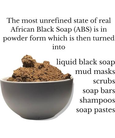 Organic Raw African Black Soap Powder - Natural Skin Care Hair Care & Detox | Buy Online Worldwide - Buy Online on GoSupps.com