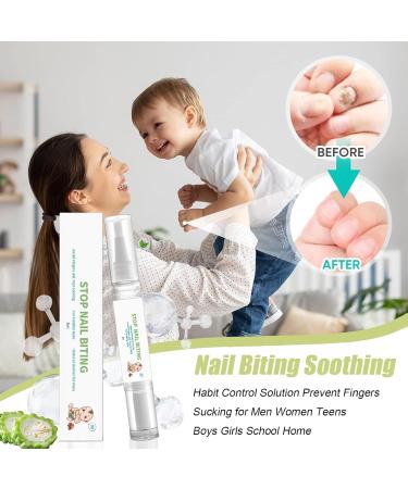  zwxqe Stop Nail Biting Polish No Bite Solution Habit Control Nail Anti Sucking Finger 4.92x0.71x0.71 inches 5ml Safe Formula for Adults Teens Home and Daily Behavior Aid - Buy Online on GoSupps.com