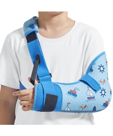 Willcom arm loop children medical arm loop breathable shoulder support for broken arm elbow wrist support and restoration of injuries (left XS) XS Left arm