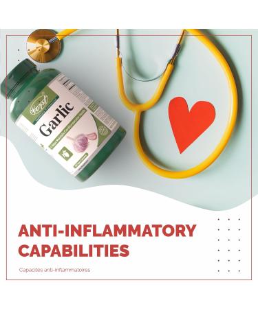 VORST Garlic 1200mg Per Serving 180 Vegan Capsules | Helps Maintain Cardiovascular & Heart Health | Garlic Pills for Blood Pressure | Powder Pills | 1 Bottle 180 count (Pack of 1) - Buy Online on GoSupps.com