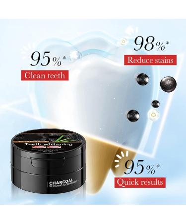  Hppsctink 2pcs Teeth Whitening Powder Whitening Charcoal Powder Tartar Remover Fresh Breath 2pcs*60g - Buy Online on GoSupps.com