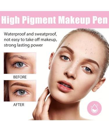 Lip Liner 4-in-1 Makeup Pen: Eyeliner, Highlighter, Eyebrow Pencil, Lip Liner - High Pigment & Portable Makeup Solution - Buy Online on GoSupps.com