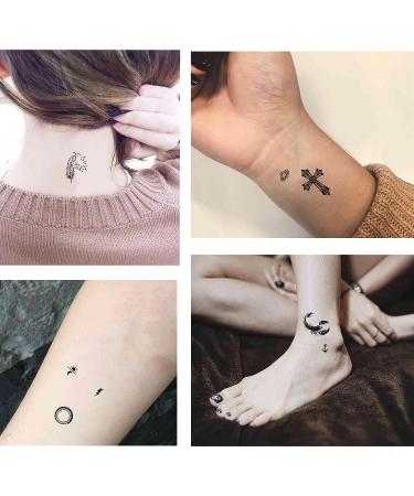 Quichic 190+ Cool Temporary Tattoo Set for Men & Women - Indian Sleeve Black Fake Tattoos - Buy Online on GoSupps.com