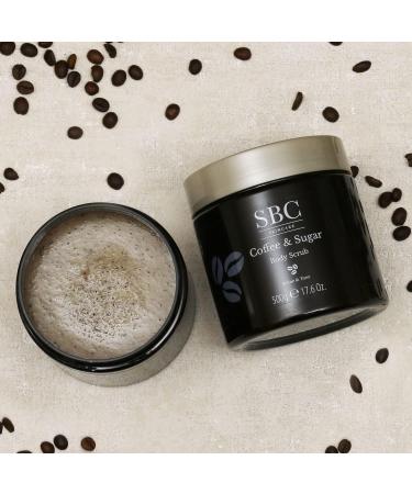 SBC Skincare Coffee & Sugar Body Scrub 500g Exfoliating Body Scrub Nourishing Softening Smoothing - Buy Online on GoSupps.com