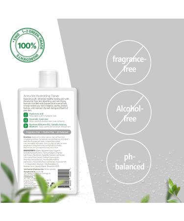 Hydrating Toner for Face | Non-Alcoholic Hyaluronic Acid Fragrance-Free | Ideal for Sensitive Dry Skin | 11.1 Fl Oz - Buy Online on GoSupps.com