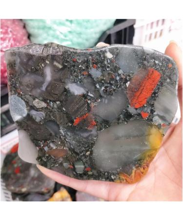 Natural Dragon Blood Crystal Rough Raw Stone Slabs Bloodstone Quartz Samples Coaster Plate Collections Specimens in Bulk (Size : 220-250g one) - Buy Online on GoSupps.com