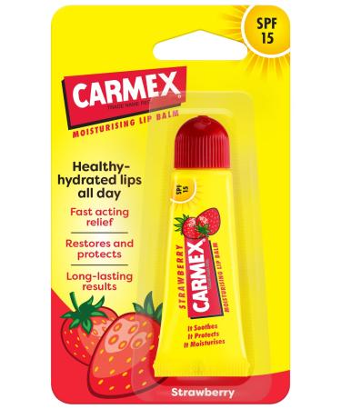 Carmex Strawberry Lip Balm Tube 10g Strawberry 10 g (Pack of 1)
