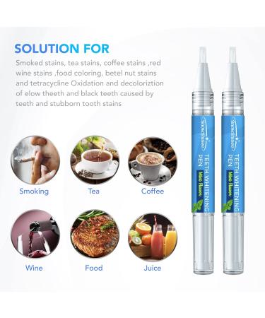 Teeth Whitening Pen - Effective Stain Remover, No Sensitivity, Easy Use, 2Pcs - Buy Online on GoSupps.com