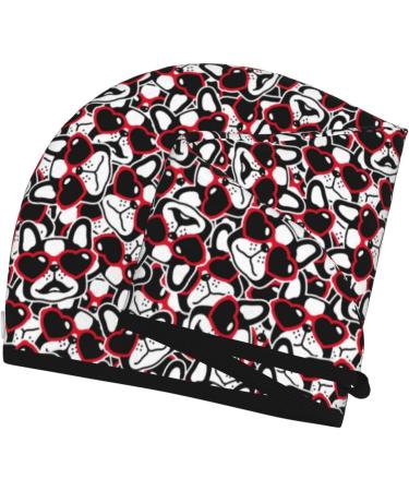 Hair Towel Wrap for Quick Drying | Button Towel Turban for All Hair Types | French Bulldog Design - Buy Online on GoSupps.com