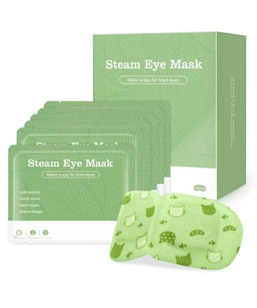 Heated Eye Mask, 16 Packs Eye Masks for Dark Circles and Puffiness Dry Eyes Stress Relief Disposable Steam Eye Mask, Works Better with Eye Cream, Portable for Beauty Personal Care - Unscented