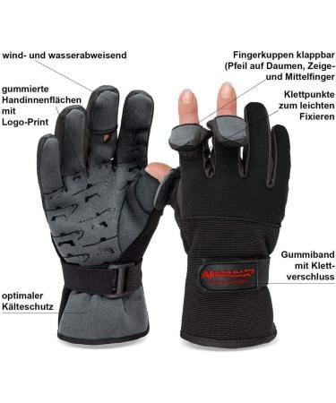 Arapaima Fishing Equipment Neoprene Fishing Gloves | Wizard Thermo Angel | XL Oliv/Black | Best Waterproof Fishing Gloves for Outdoor Adventure - Buy Online on GoSupps.com