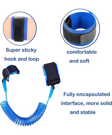 2 PCs Children's Leash - 2.5M Anti-Lost Wrist Belt for Outdoor Trips | 360 Rotation & Comfort (Blue) - Buy Online on GoSupps.com