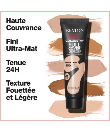 Revlon ColorStay Full Cover Longwear Matte Foundation Buff (150) - 30ml - Buy Online on GoSupps.com