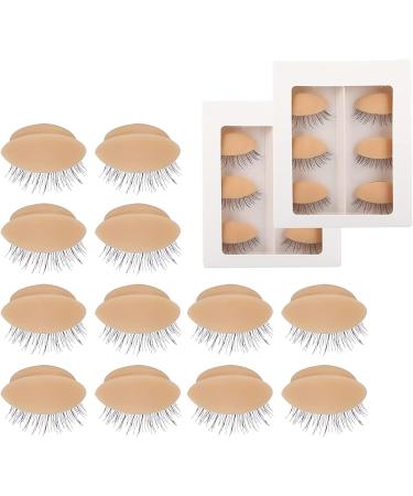 Facesunny Replacement Eyelids for Eyelash Mannequin Removable Eyelid with Eyelashes Extension Training Lash Mannequin - Buy Online on GoSupps.com