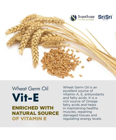 SRI SRI TATTVA VIT-E Wheat Germ Oil 500mg (60 Capsules) - Buy Online on GoSupps.com