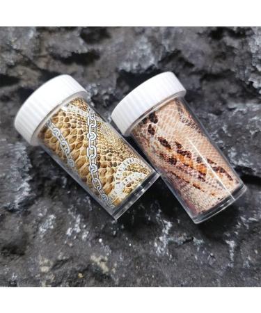 Manicure Slider Snake Print Starry Sky Nail Foil Wild Animal Skin Nail Sticker Flower(18) Style18 - Buy Online on GoSupps.com