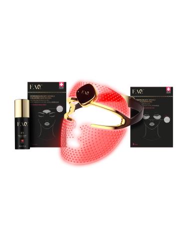 FAQ 202 Smart Anti Aging NIR + 7 LED Face Light Therapy Mask + Microneedling Anti-Wrinkle Hyaluronic Acid Patches for Under Eyes & Forehead - Face Masks Skincare - Wireless Wearable Skin Care