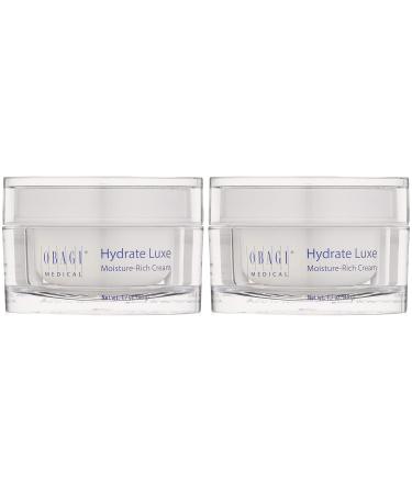 Obagi Hydrate Luxe Moisture-Rich Cream, 1.7 oz Pack of 1 - Hydrating Face Lotion with Shea Butter - Ultra-Rich Moisturization Night Face Cream for Dry Skin, Sensitive Skin, Aging Skin 1.7 Ounce (Pack of 2)