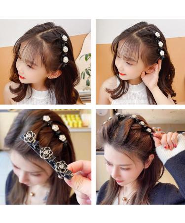 Sparkling Crystal Stone Braided Hair Clips Set - 12PCS Rhinestone Hair Accessories for Women - Buy Online on GoSupps.com