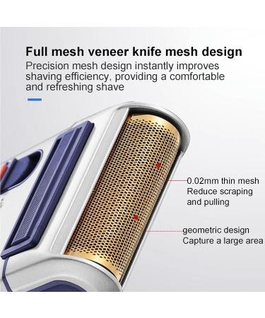 Electric Beard Shaver - Electric Cordless Shavers | Portable Face Shavers | USB Rechargeable 3W Beard Trimmer Retro Shaver | Metal Foil Shaver Waterproof For Men's Face Neck And Chin Care - Buy Online on GoSupps.com
