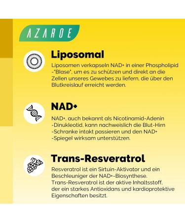 Liposomal NAD+ Trans-Resveratrol 800 mg Softgels | High Absorption NAD+ Supplement for Cell Repair | 60 & 180 Softgels (3 Pack) - Superior Alternative for Optimal Efficiency - Buy Online on GoSupps.com