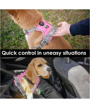 Phoepet No Pull Dog Harness - Reflective Vest with Soft Training Handle for Small Medium & Large Dogs | Baby Base & Gray Carrier - Buy Online on GoSupps.com