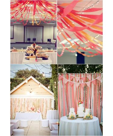 Streamers Paper 216ft Long 1.77in Wide Lovely Pink kits Crepe Paper Streamers 3 Colors  Tassels Streamer Paper for Birthday Party  Class Party  Family Gathering  Thanksgiving  Christmas Decorat - Buy Online on GoSupps.com