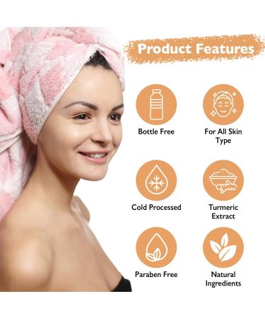 Loui's Turmeric Bar Soap | Handcrafted Natural & Eco-Friendly | Spa-like Healthy Glow | Cruelty-Free | Made in Korea - Buy Online on GoSupps.com