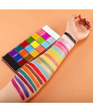 20 Colors Face Body Painting Set - Safe Oil Makeup for Halloween Carnival Parties & Theater - Buy Online on GoSupps.com