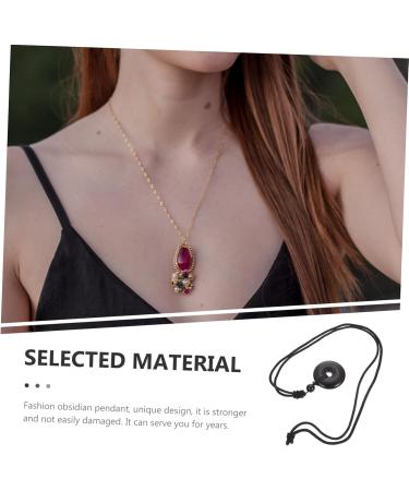 Shop Healvian Obsidian Necklace with Safety Buckle - Classic Chinese Crystal Jewelry | International Shipping Available - Buy Online on GoSupps.com