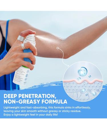AOSORW Pure Magnesium Oil Spray - Organic Natural Topical Magnesium for Nighttime Comfort Sleep - Non-Greasy for Feet Hands and Body - 4.8 Fl Oz - Buy Online on GoSupps.com