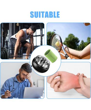 Homury Gyroscopic Hand Trainer with LED Light | Autostart Gyroball for Wrist Strength & Muscle Training | Enhance Grip & Arm Exercises - Buy Online on GoSupps.com