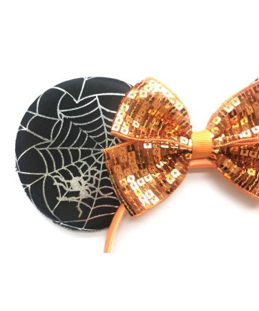 Miaow Black Mouse Ears Headband with Butterfly Sequin Hair Clasp - Halloween Party Accessory - Buy Online on GoSupps.com
