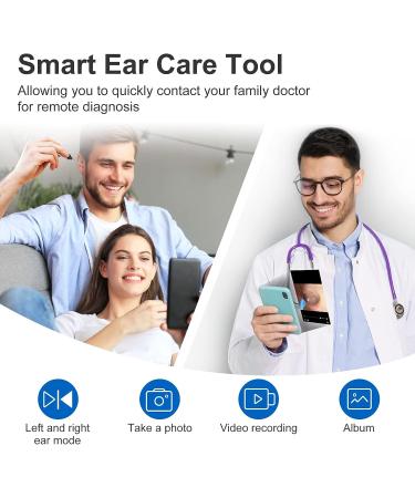 Wireless Ear Wax Removal Camera & Cleaner Kit for iPhone, iPad, Android - DCLIKRE Otoscope with Light - Ear Scope Tool for Visible Ear Care - Buy Online on GoSupps.com