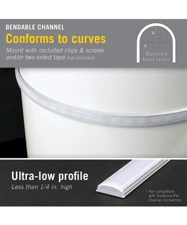 Armacost Lighting Bendable LED Tape Light Mounting Channel 5-Pack. 960053 Bendable Silver - Buy Online on GoSupps.com