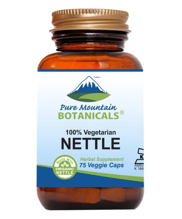 Stinging Nettle Leaf Capsules - Kosher Vegan Caps with 500mg Organic Stinging Nettles Leaf