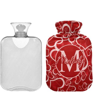Personalized Valentine's Day Heart-Shaped Hot Water Bottle 1L | Custom Pain Relief & Warmers for Feet & Bed | Ideal for Arthritis - Buy Online on GoSupps.com