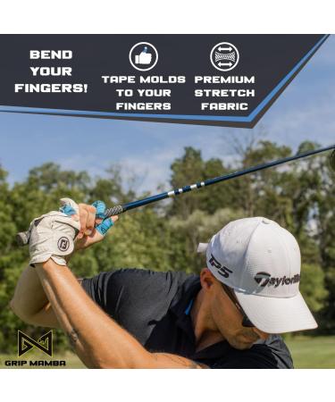 Grip Mamba Elastic Athletic Finger Tape 1 Wide - 3 Roll Pack Blue | Premium Adhesive for Hand & Thumb Protection, Enhanced Grip | Ideal for Sports, Golf, Tennis, BJJ, Basketball, Climbing - Buy Online on GoSupps.com