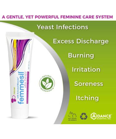 Femmesil Ultra Therapy Feminine Care Relief Kit - Fast Relief for Yeast Infections, Itching, Odor, and Irritation - Restores pH Balance - 28g Tube and 75g Soap - Buy Online on GoSupps.com