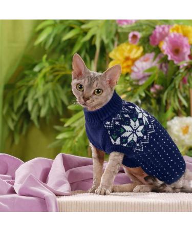 Katzinst Christmas Dog Sweater for Small Dogs | Fleece Sweater for French Bulldogs Dachshunds Chihuahuas & Yorkies - Blue - Buy Online on GoSupps.com