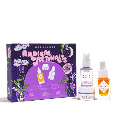 Herbivore Botanicals Radical Retinalts Set - Includes Moon Fruit Serum  Moon Dew Eye Cream & Phoenix Face Oil