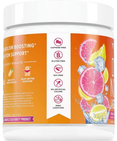Detox Nourish Cleanse Weight Loss Powder with Apple Cider Vinegar - Pink Lemonade | Digestive Enzyme Supplement for Healthy Weight Loss & Bloating Relief | 50 Servings - Buy Online on GoSupps.com